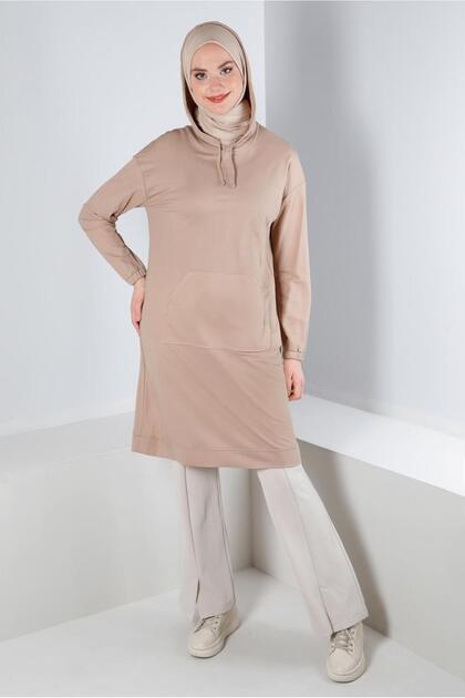 TUNIC WITH HOODED CUFFS RUBBER 43619