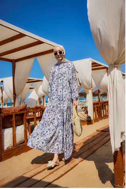 Floral Patterned Dress Lilac