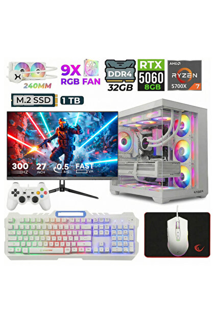 XASER Sword X55 Ryzen 7 5700X 32GB Ram 1TB M.2 NVMe SSD 8GB