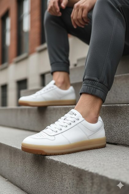 Omar White Men's Sneakers Casual Shoes