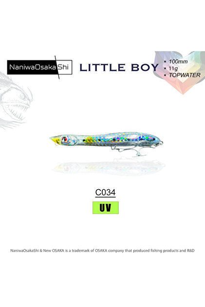 Little Boy Swing パチスロ Genel Markalar Naniwa Osaka Shi LITTLE BOY 100MM 11GR TOPWATER