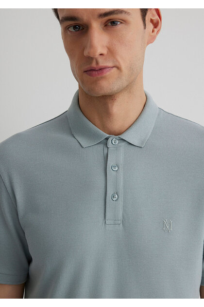 Mavi Lux Touch Polo Yaka Modal Gri Tişört Regular Fit / Normal