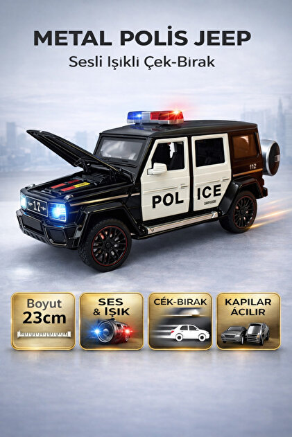 Vardem Kinsmart Çek Bırak 2024 Ford Mustang Dark Horse (Police