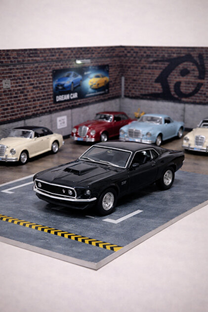scntoys Ford Mustang Boss 429 1969 1/36 Ölçek Diecast Metal Model