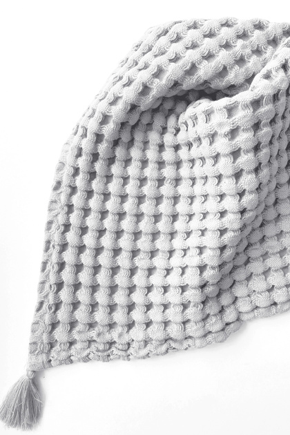 100% Cotton Single Waffle Pike Gray