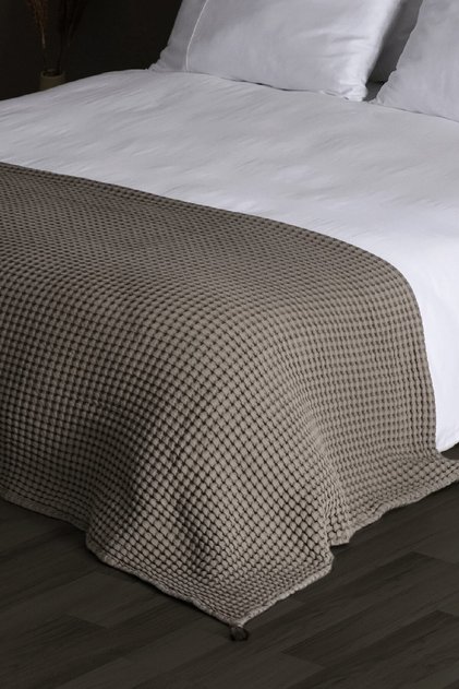 100% Cotton Double Waffle Pike Beige 200 X 220 cm