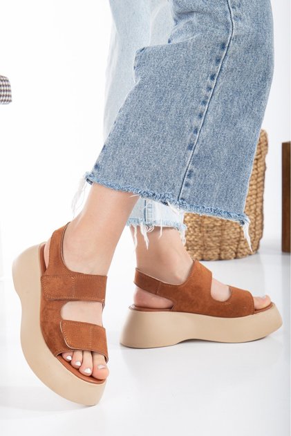 Women's Wedge Heel Velcro Sandals