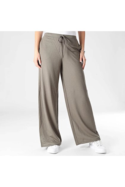 Onlsakura Loose Pull Up Haki Kadın Pantolon 15366882