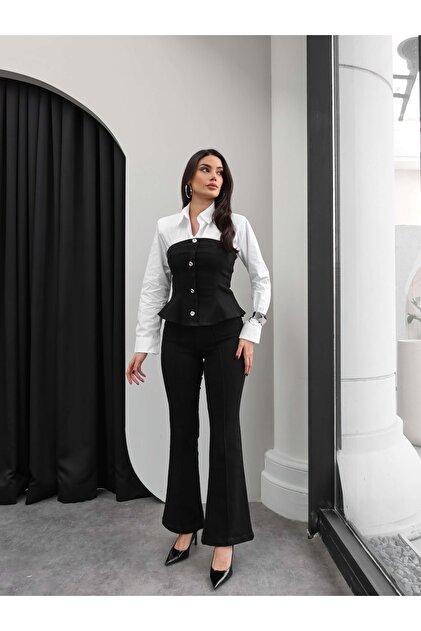 ESRAHELVACI Straplez Denim İkili Takım - Fiyatı, Yorumları