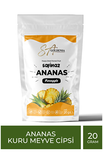 SA GoldenSA Safinaz Ananas Kuru Meyve Cipsi - Dondurularak