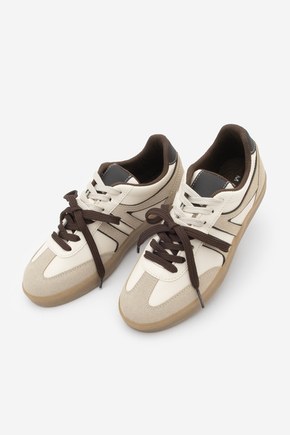 Marjin Kadın Sneaker Retro Çift Bağcıklı Spor Ayakkabı Forden