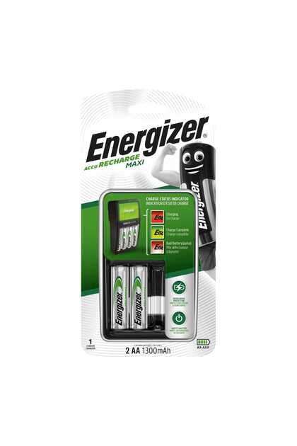 Recharge Maxi Charger UK & 2 AA Batteries, Combo Pack