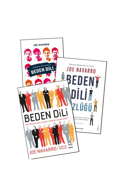 Beden Dili - Tehlikeli İnsanların Beden Dili - Beden Dili Sözlüğü Joe Navarro 3 Book Set