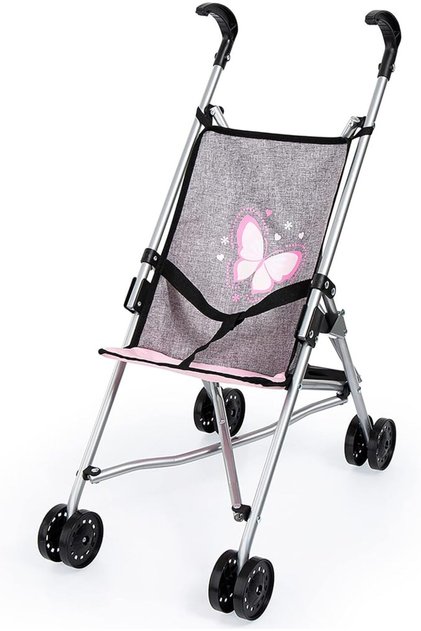 Dolls Buggy Black Fits 46 Cm