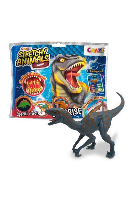 Figurina elastica Dinozaur cu umplutura speciala si piele elastica