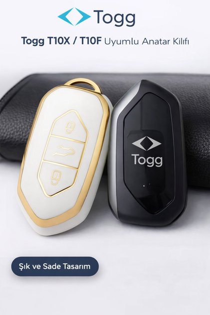 Togg T10X T10F Key Case Aksusuar White-Gold