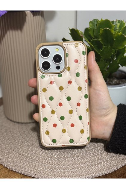 Balloon Pattern Premium Inflatable Quilted Phone Case Compatible with iPhone 15 Pro Max