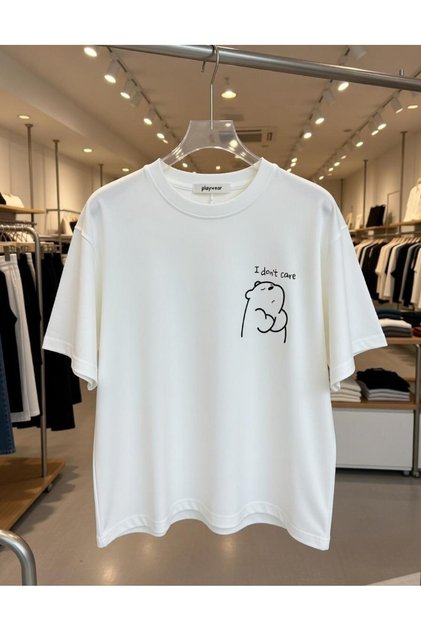 Bol Kalıp I Dont Design Printed T-Shirt