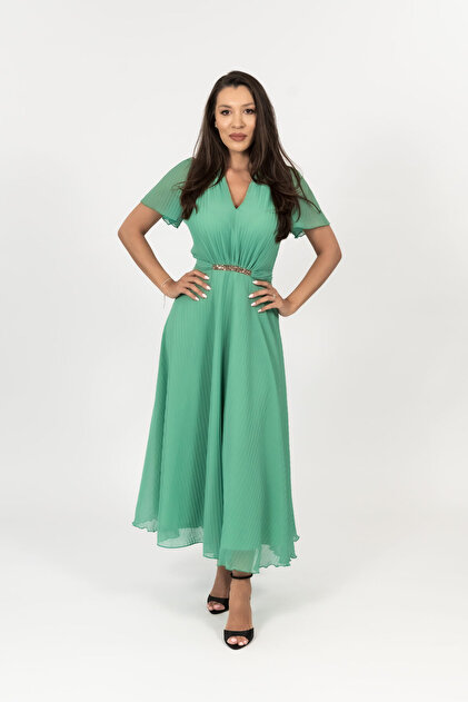 celine green dress Celine Green Tartan Mini Dress RRP £2800 main image 0