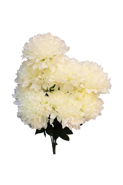 Buchet cu 9 Crizanteme Albe Artificiale 58 cm - Decorațiune pentru Toate Sărbătorile