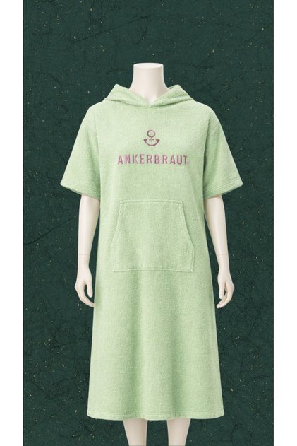 Women's Mint Green Hooded Pool & Beach Poncho – Women's Oversized Towel Dress