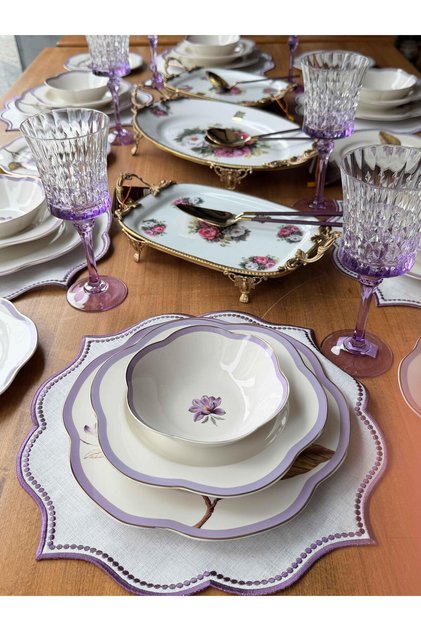 Porselen Yemek Takımı 6 Kişilik 44 Parça Alessa Antique