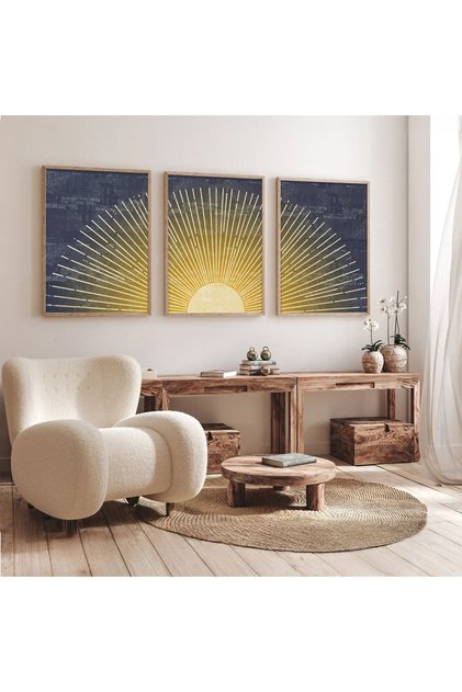 3 Piece Wooden Framed Living Room Hall Kitchen Table Set Set3522