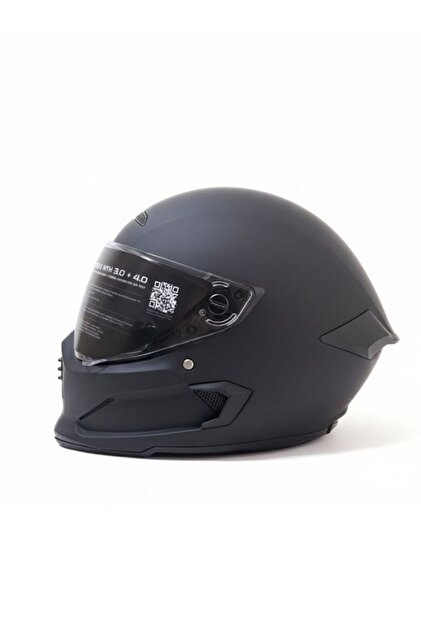 GÜMRÜK BEY Ruroc Atlas 3.0 Matte Black L-XL Kapalı Motorsiklet