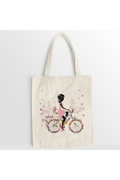 Sacosa panza Flower Bicycle