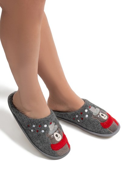 Cafe Women'S, Waiter Size House Slippers Dark Gray 35/39