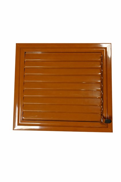 Brown Aluminum Surface Grille Bathroom Wc Shutter Ventilation 50X50