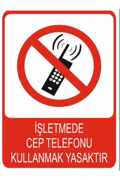 Use of Mobile Phones in Business Is Prohibited Dekota Baski – 3 mm Forex Warning Sign 25 cm × 35cm