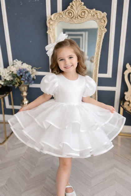 fluffy birthday dress Pretty Princess Ball Gown Flower Girl Dresses Pageant Dress Fluffy Tul main image 1