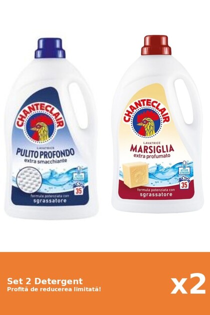 Set 2 Detergent Chanteclair: 1xClasic, 1xMarsilia