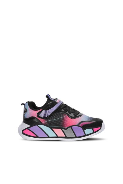 Nadia Girls' Black / Fuchsia Casual Sneakers