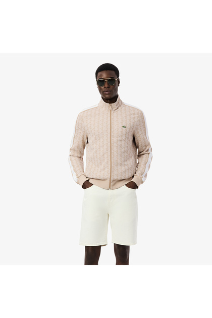 Lacoste Paris Zip-Up Jacquard Track Jacket - SH1368-00-8GI- Trendyol