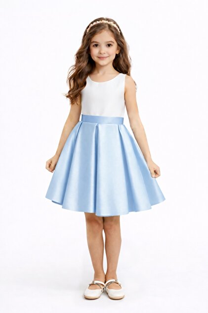 princess polly baby blue dress Jovani 06835 Light Blue Knee Length Ready To Wear Dress main image 1