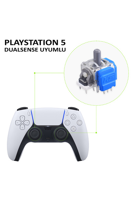POPKONSOL 2 Adet PS5 Hall Effect Analog Motor PS5 Kol Joystick POPKONSOL 2 Adet PS5 Hall Effect Analog Motor PS5 Kol Joystick