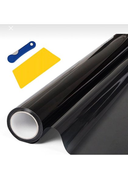 Home Office Car Window Film Ultra Dark Tone 50cm X 600cm Adhesive