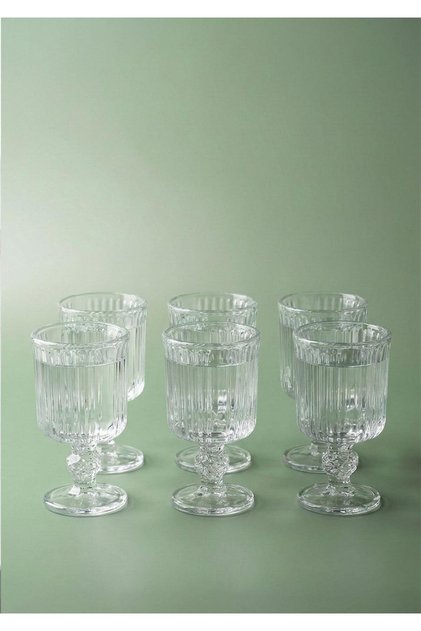 Coffee Side Glass Water Cup - Set of 6, 65 ml
