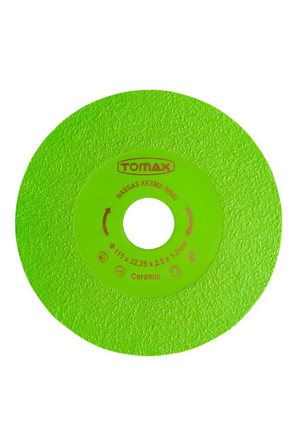Tomax HASSAS KESİM VE ZIMPARALAMA DİSKİ 115x1,2 mm (YEŞİL