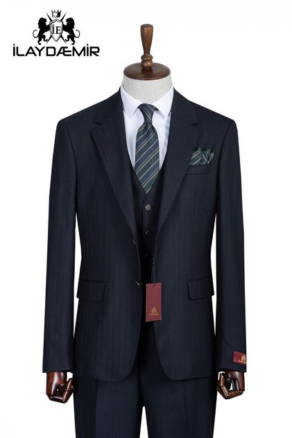 Slim Fit, 3 Piece Suit, Men's Classic Vest, Premium Fabric, Office and Special Occasion Suit
