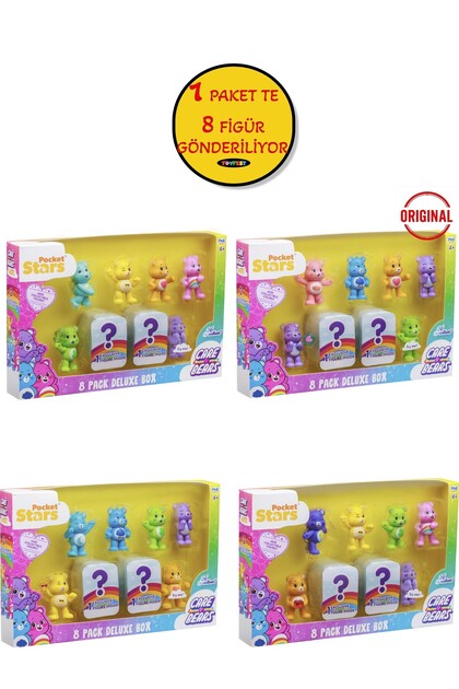 TOYFEST Care Bears Mini Koleksiyon Figürleri 8'li Paket - 1 ADET