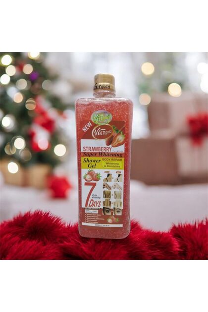 Strawberry Whitening Shower Gel – Brightening & Hydrating Body Cleanser, 1000 ml