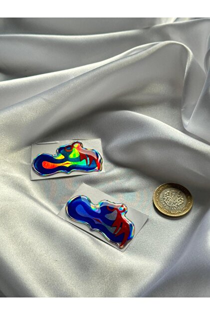 Nazar Boncugu Hologram Plate Sticker 2 Pieces Sticker Auto-Moto Accessories