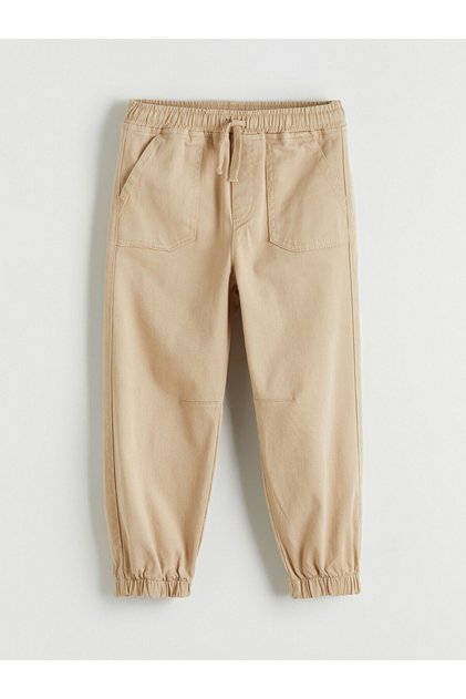 Bej Standart Fit Erkek Çocuk Gabardin Pantolon