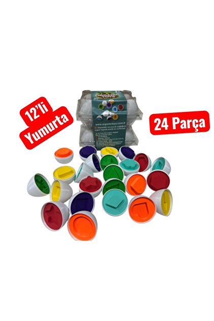 12'li Geometrik Yumurta Eşleme Oyunu 24 Parça