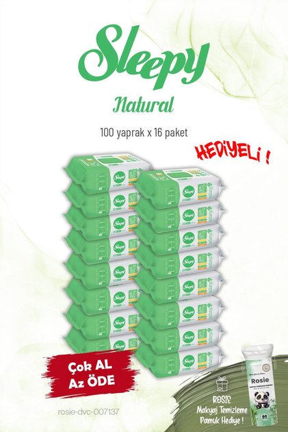 16-Pack Natural Personal Care Towels 100-Pack and Rosie