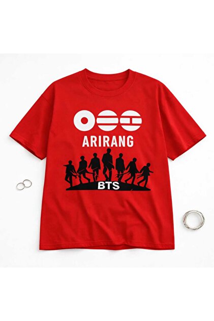puolikuu Arirang World Tour BTS Baskılı Oversize Tshirt - Fiyatı