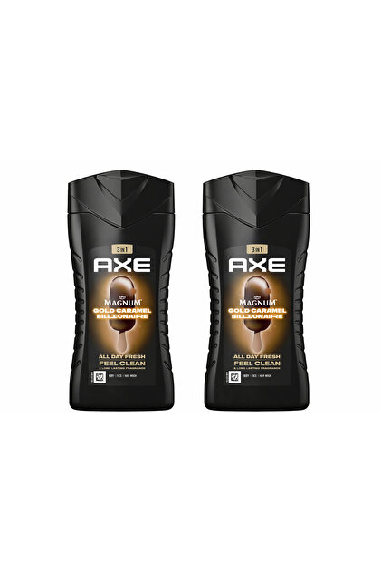 Axe Magnum Gold Caramel Billionaire Duş Jeli 3 in 1 Vücut Saç Yüz